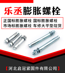 河北启冠紧固件有限公司  乐丞膨胀螺栓