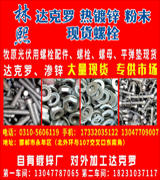 林熙达克罗 热镀锌 粉末现货螺栓