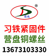 习铁紧固件/营盘铜螺丝