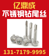 亿鼎成不锈钢钻尾丝
