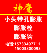 神鹰小头带孔膨胀螺栓