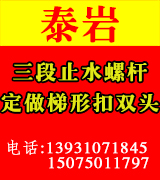 泰岩三段止水螺杆